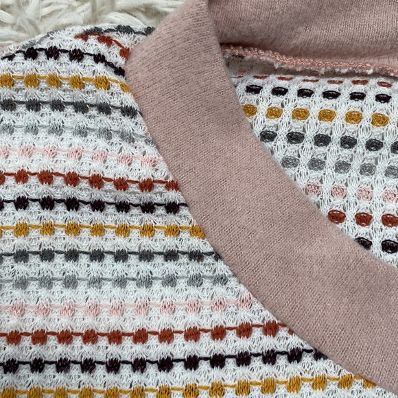 Staccato Hacci Mixed Media Top 💗 Pink White Multi - Picture 9 of 14